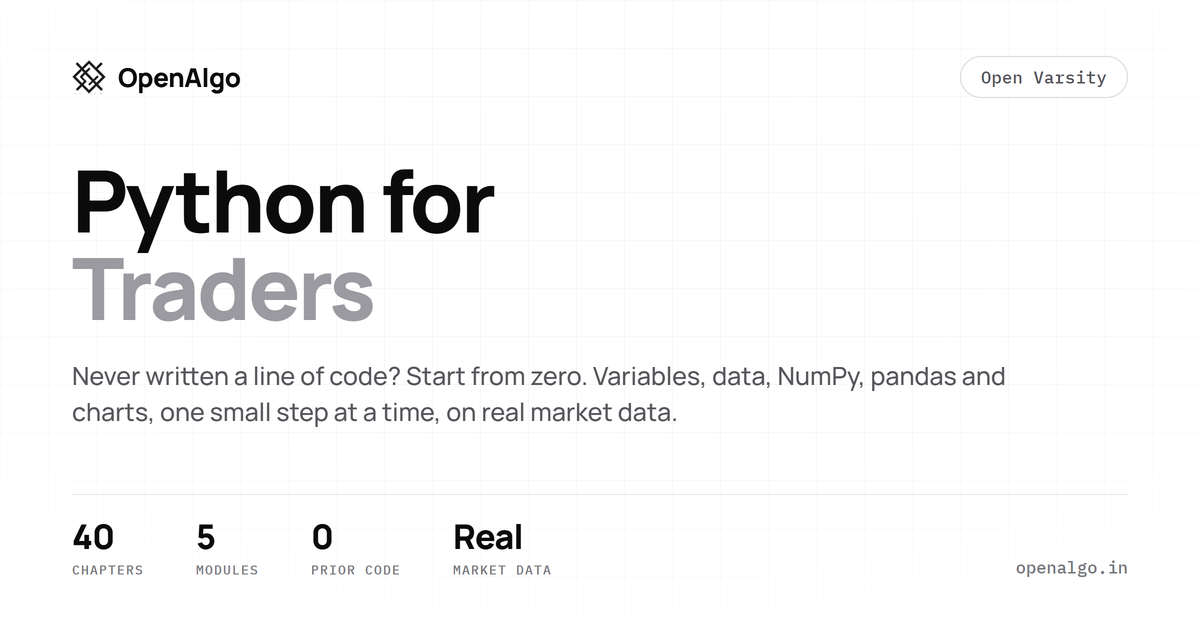 Python for Traders - A Free 40-Chapter Beginner's Course in Python for ...